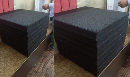 ballistic rubber tiles sample picture